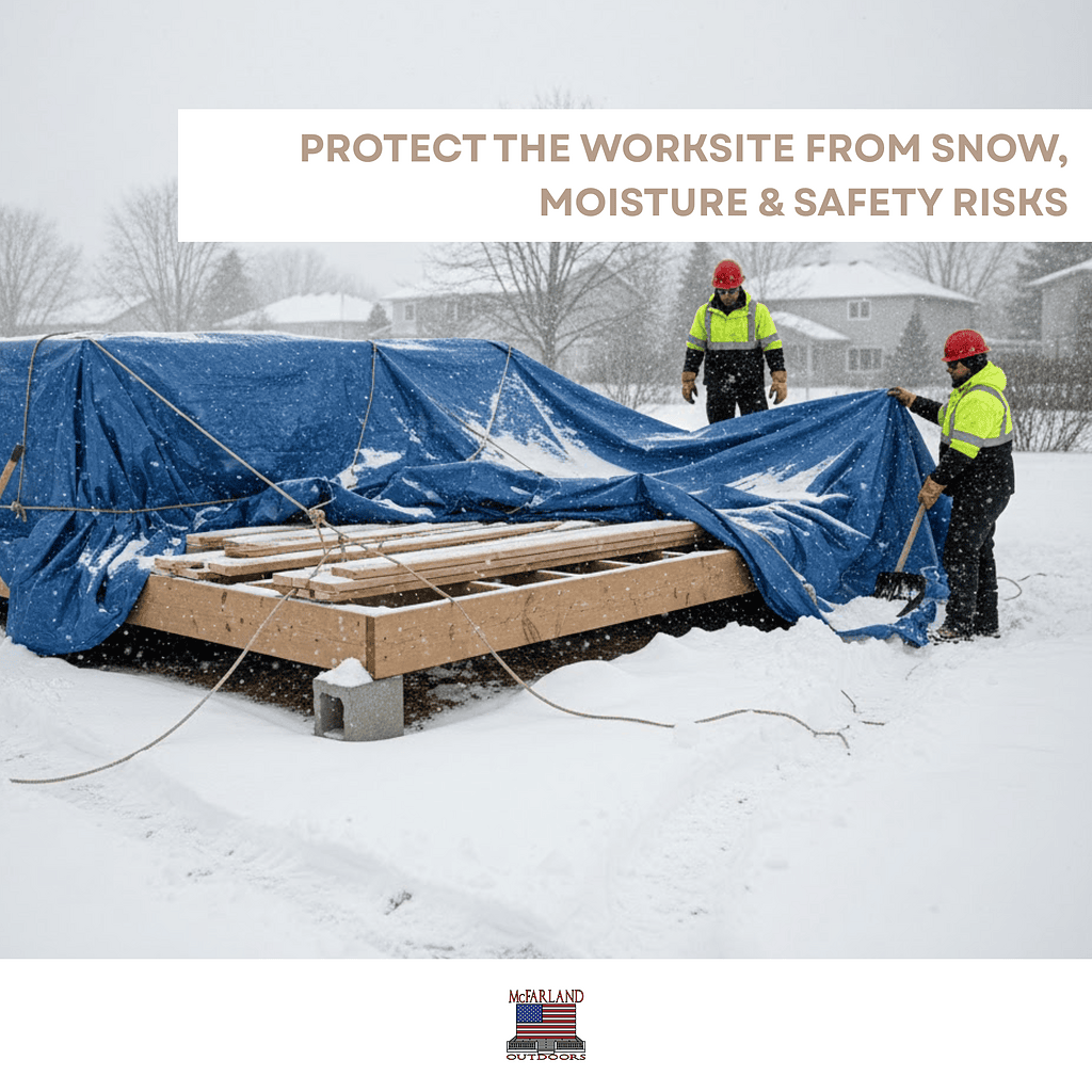Protect The Worksite From Snow, Moisture & Safety Risks
