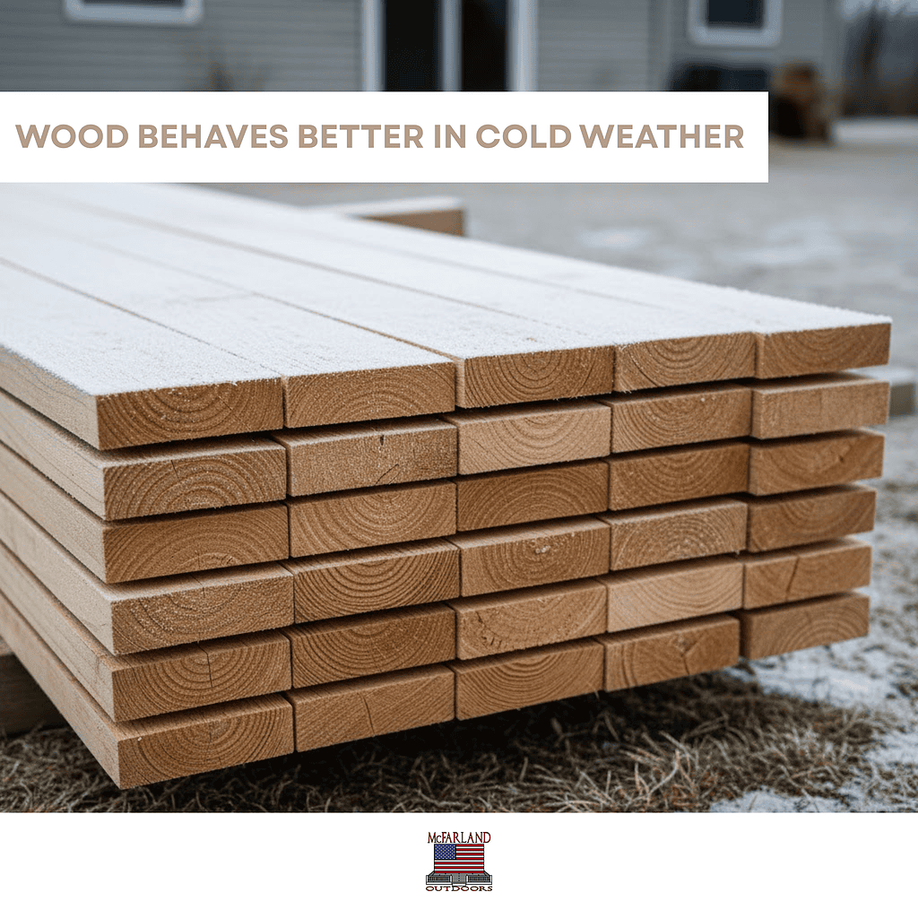 Wood Behaves Better in Cold Weather