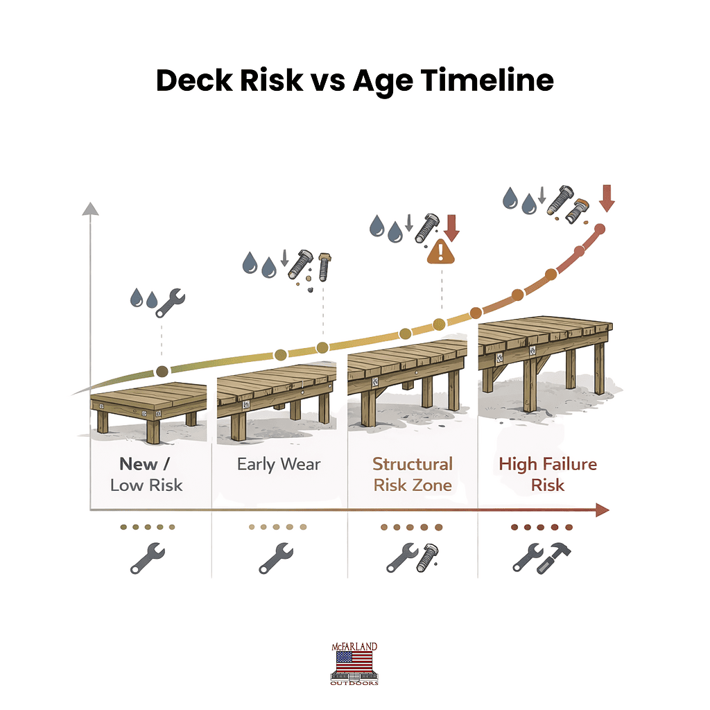 Deck Risk vs Age Timeline