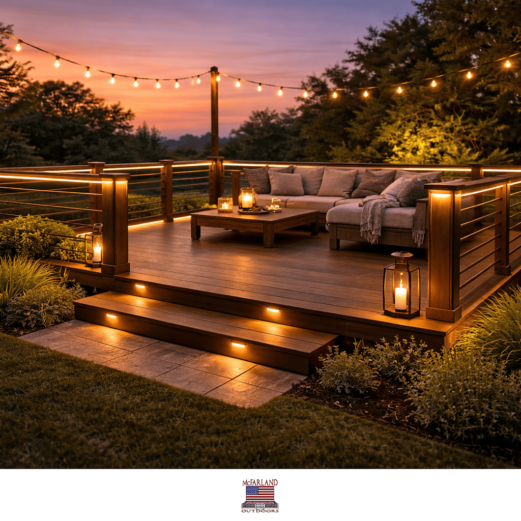 Accent and Decorative Deck Lighting Ideas