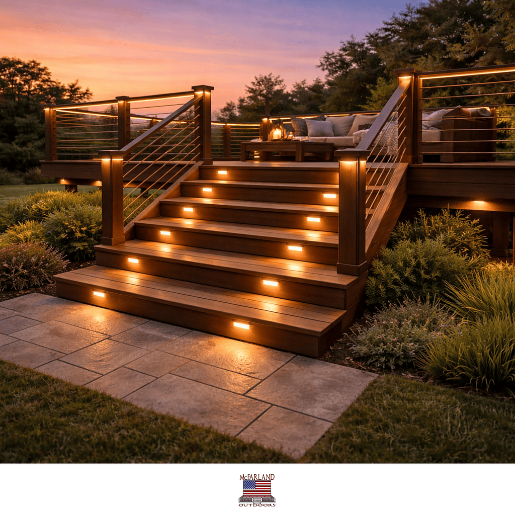 Deck Stair Lighting Ideas