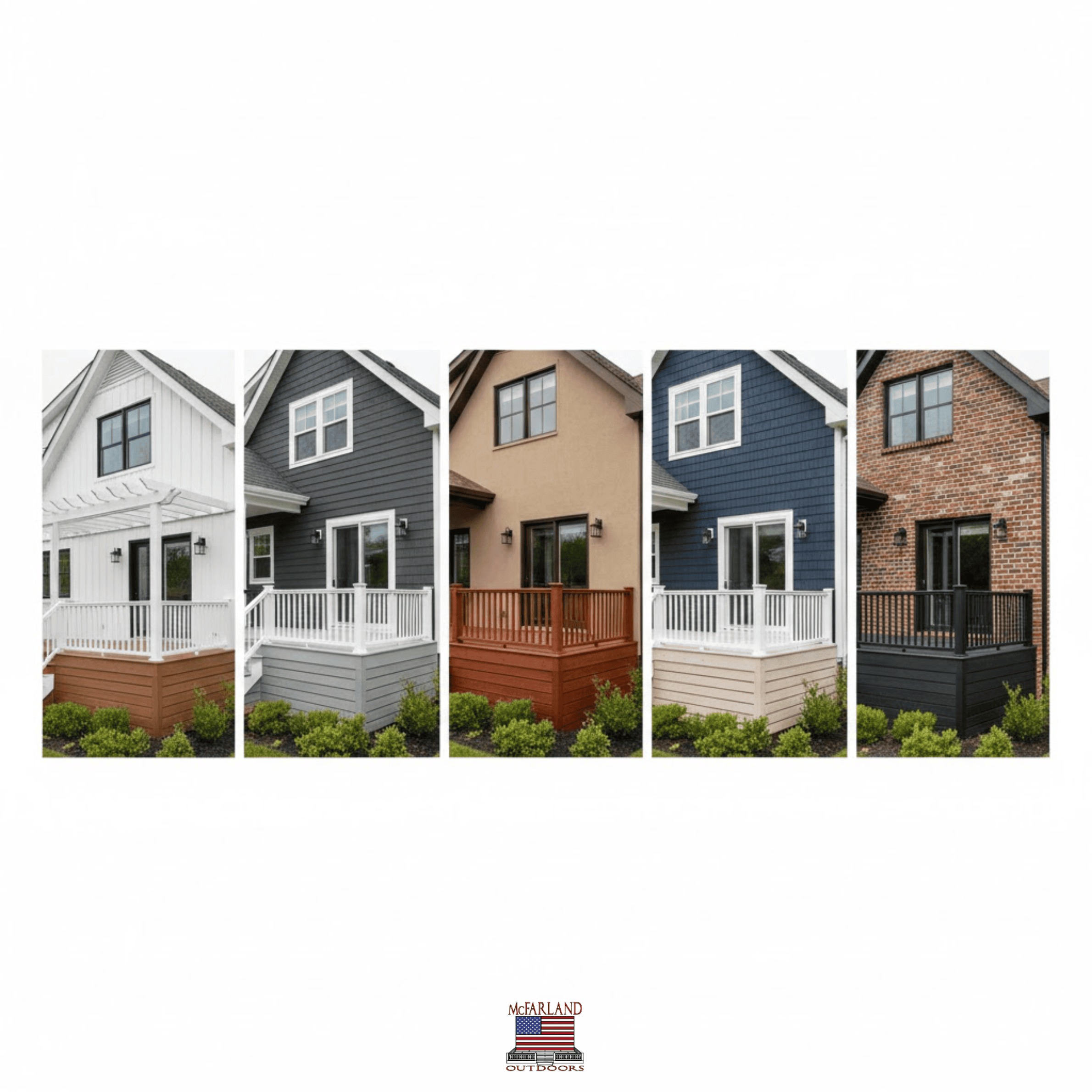 Best House and Deck Color Combinations by Home Color