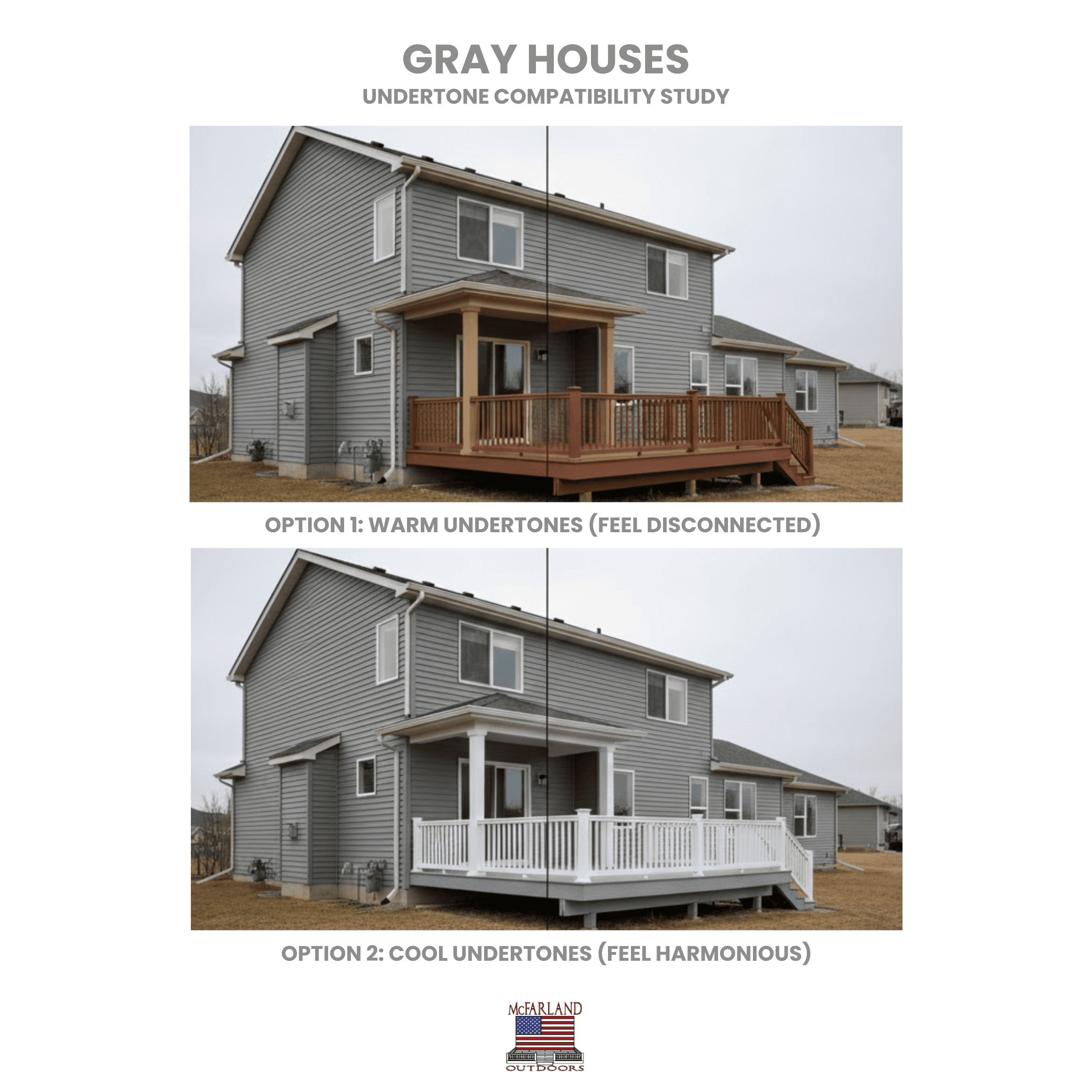 House and Deck Color Combinations - Gray Houses