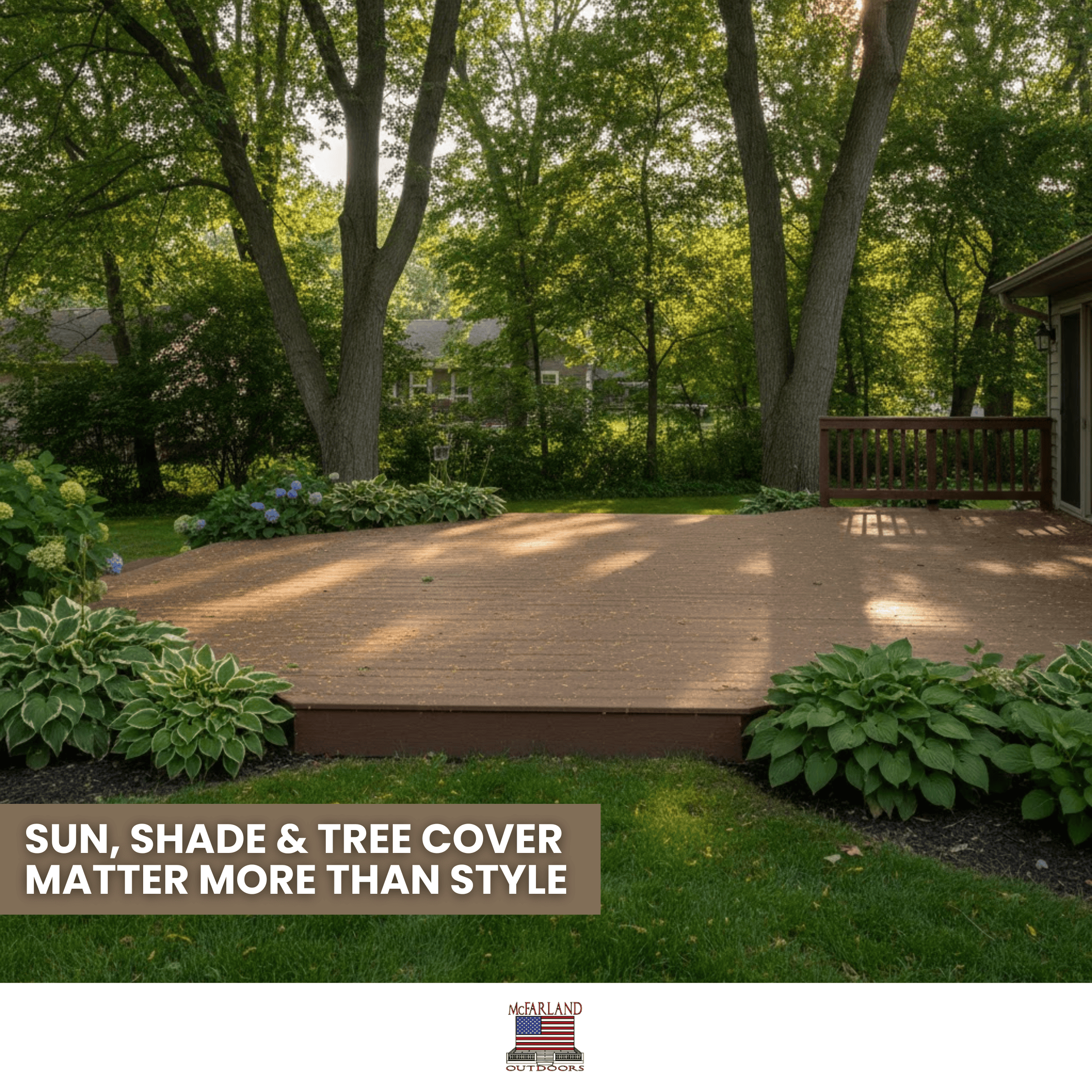 House and Deck Color Combinations  – Sun, Shade, and Tree Cover Matter More Than Style