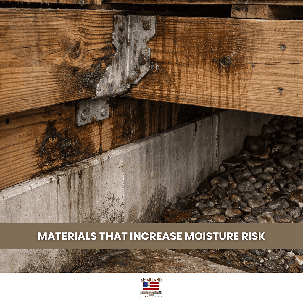Materials That Increase Moisture Risk