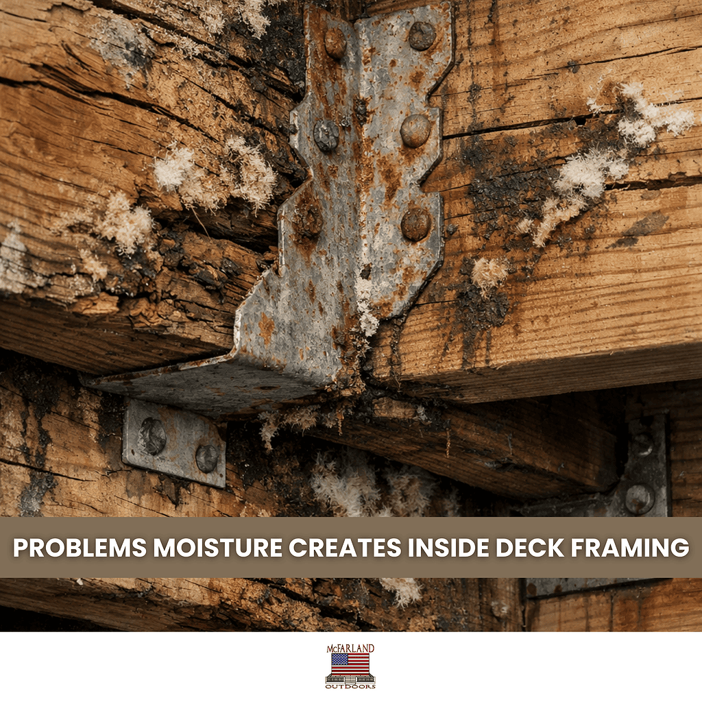 Problems Moisture Creates Inside Deck Framing