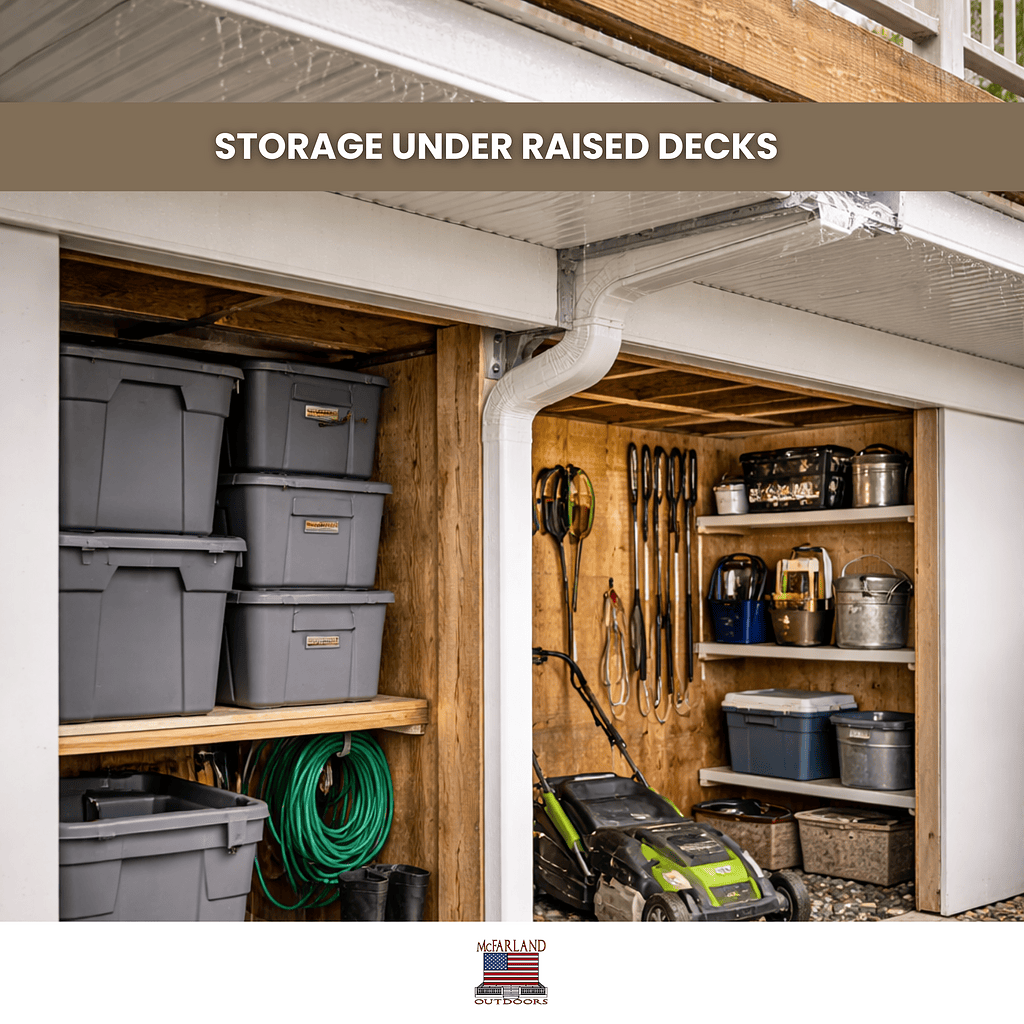 Storage Under Raised Decks